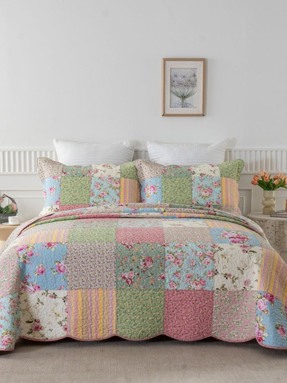 Quilts Queen Size Patchwork Bedspread Set